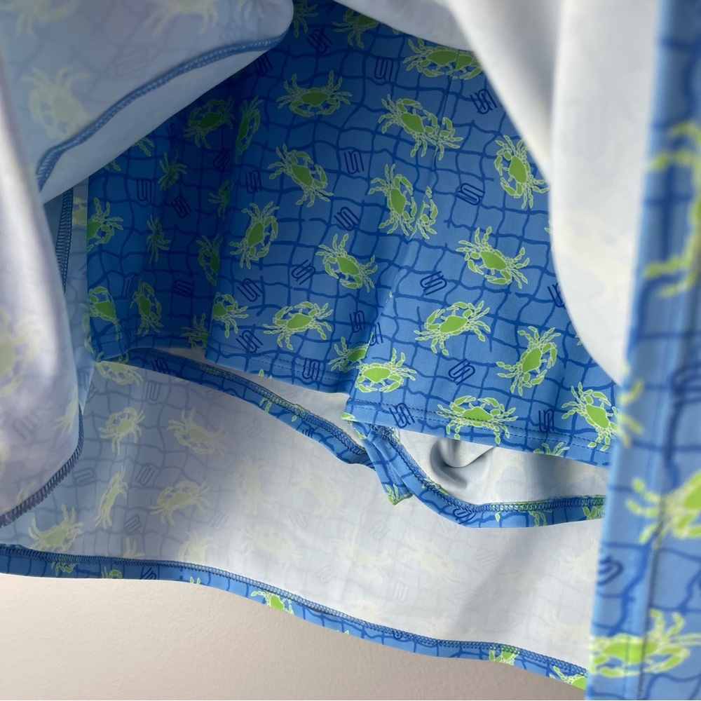 Southwind Apparel Skort Blue Crab Sea Beach Print XL - Picture 7 of 11
